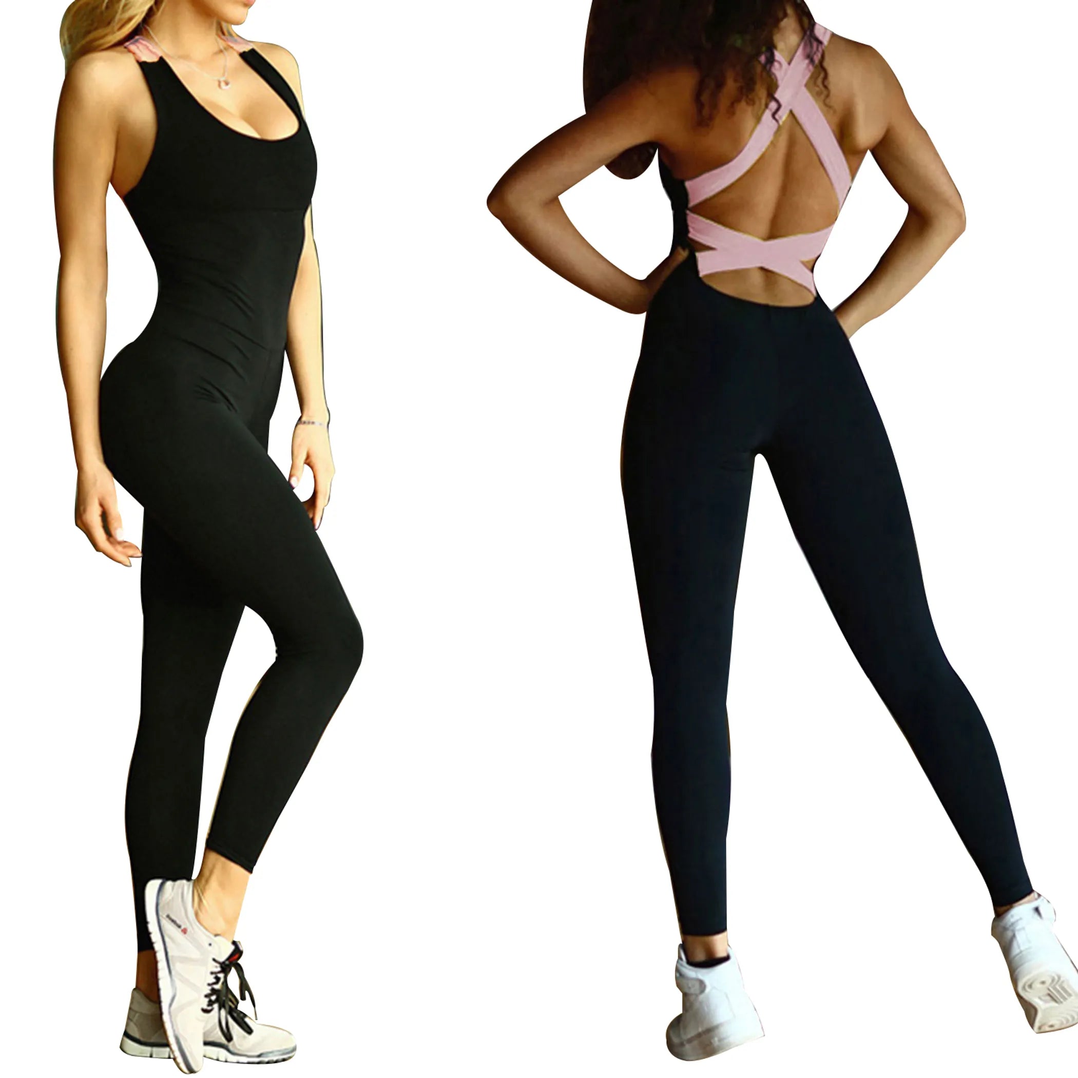 Women\'s Sports YOGA Workout Gym Fitness Jumpsuit